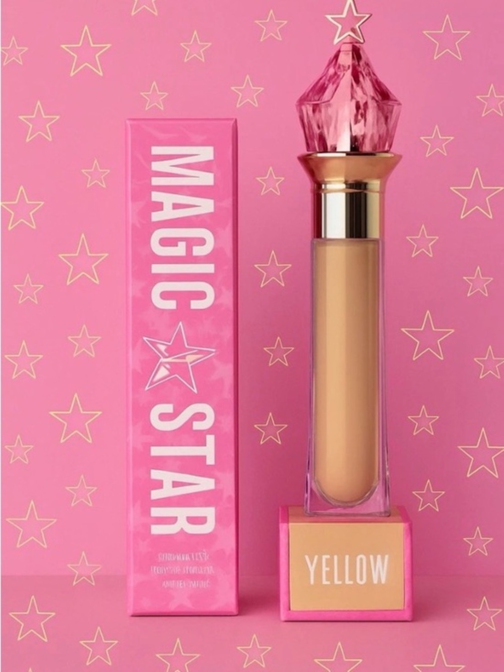 Jeffree Star Magic Star Concealer - Pink Packaging, Yellow Shade